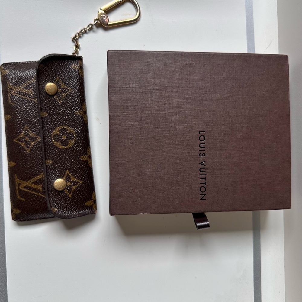 Louis Vuitton Brown Monogram Key Pouch
